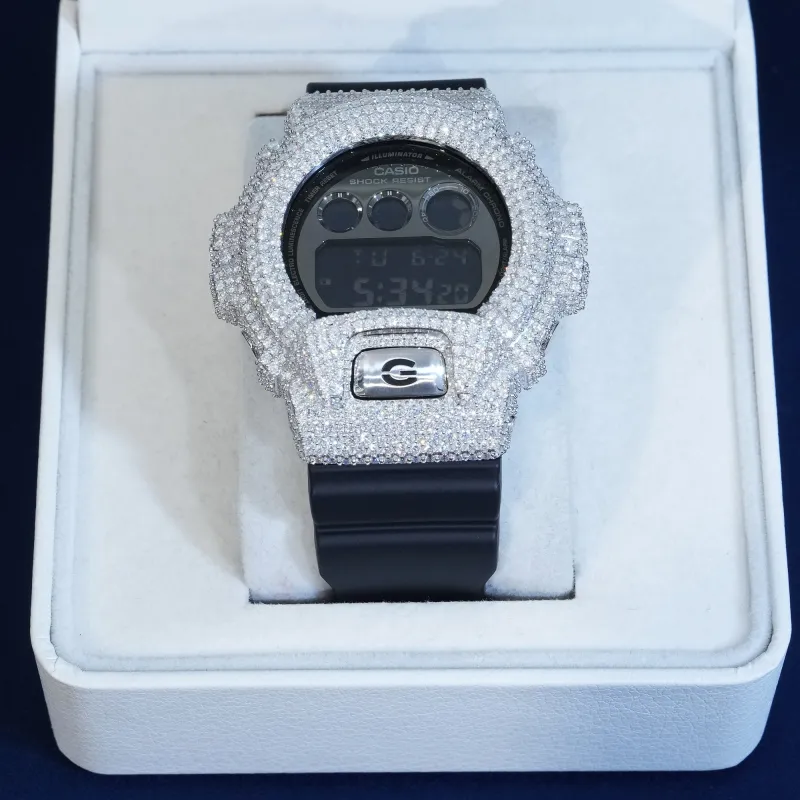 Moissanite GM 6900 Custom Watch – Original Watch Included sold by Ghetluxe