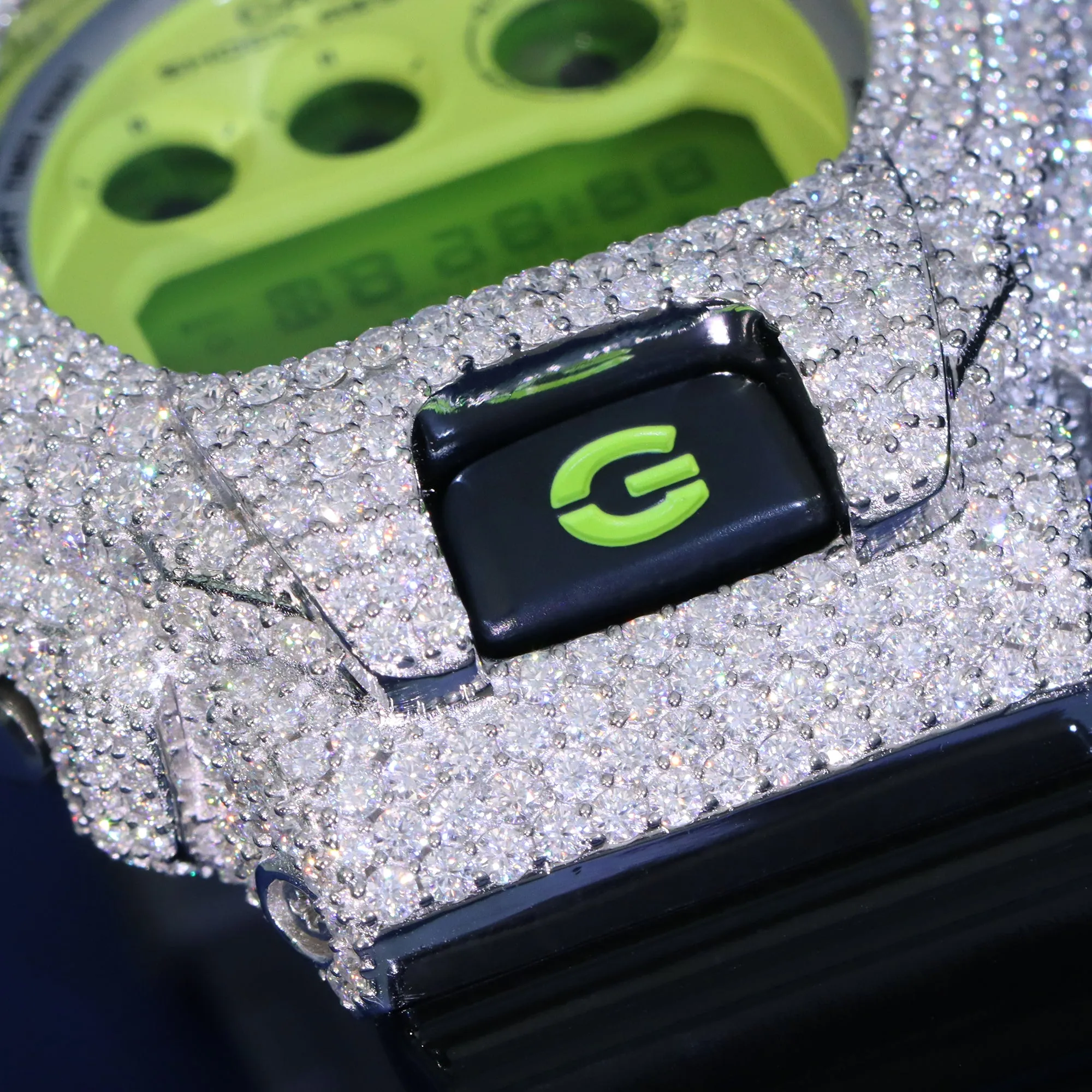 Iced Out DW6900 – Full Watch with Custom Moissanite Case sold by Ghetluxe product image thumbnail 3