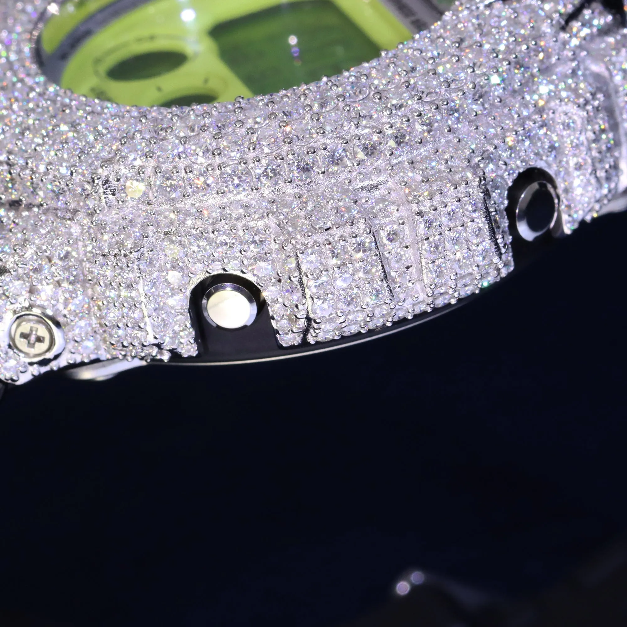 Iced Out DW6900 – Full Watch with Custom Moissanite Case sold by Ghetluxe product image thumbnail 4