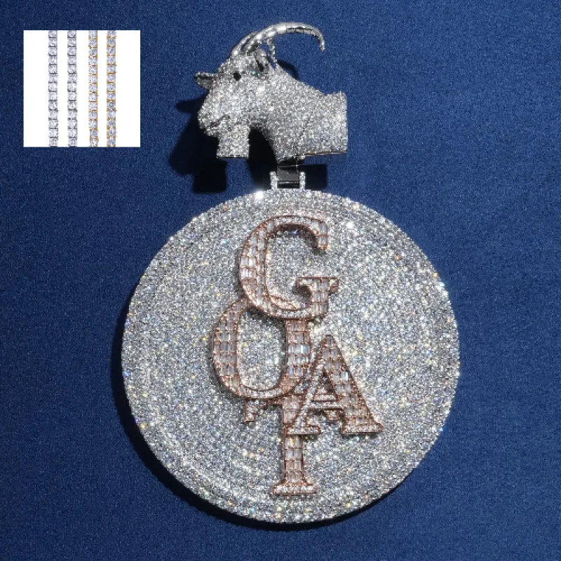 "GOAT" Custom Disc Pendant sold by Ghetluxe