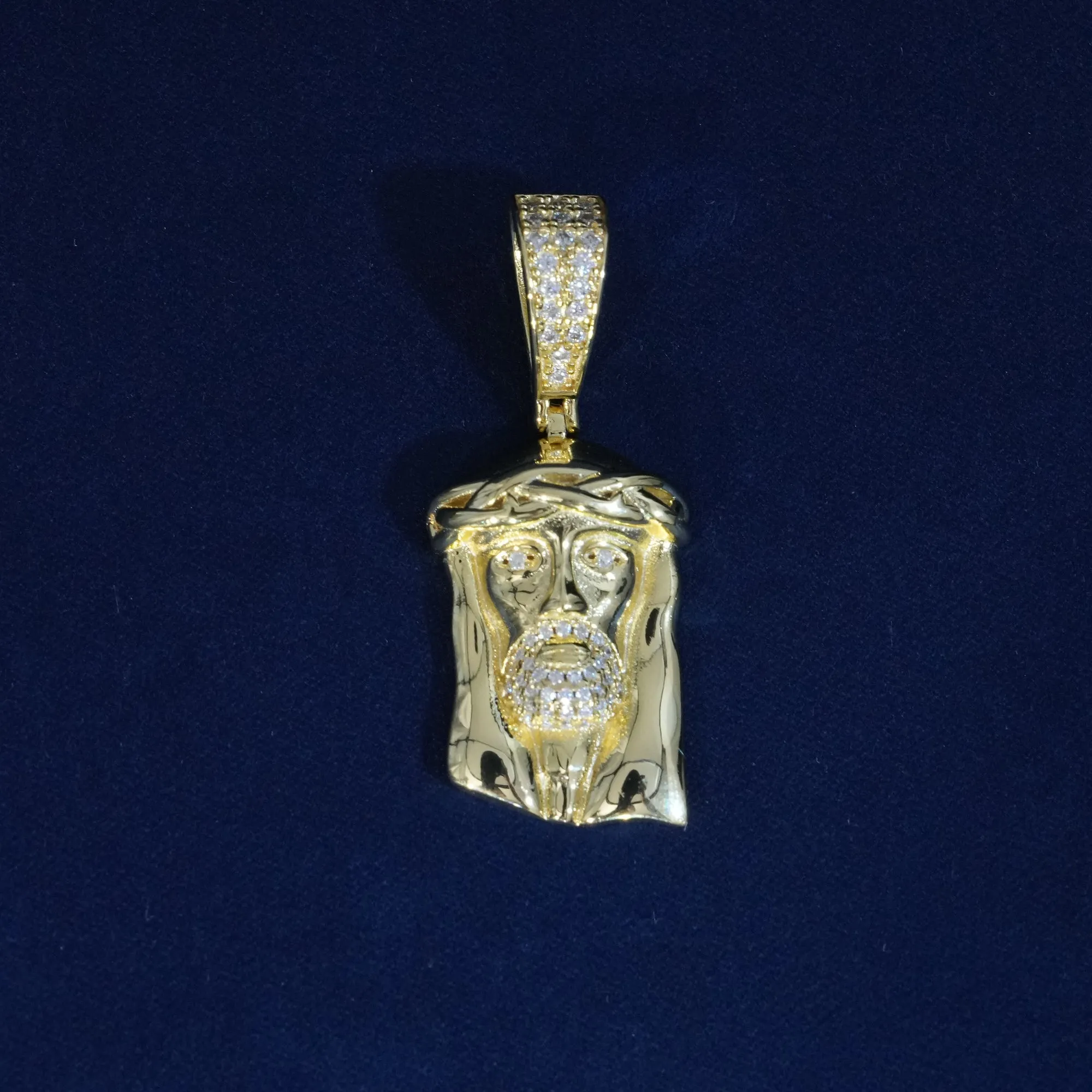Moissanite S925 Small Jesus Pendant sold by Ghetluxe product image thumbnail 3