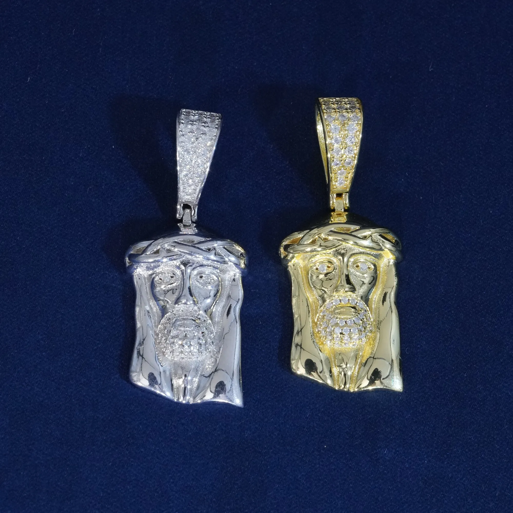Moissanite S925 Small Jesus Pendant sold by Ghetluxe product image thumbnail 4