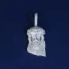 Moissanite S925 Thorn Crown Jesus Pendant sold by Ghetluxe