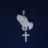 Moissanite S925 Praying Hands Pendant sold by Ghetluxe