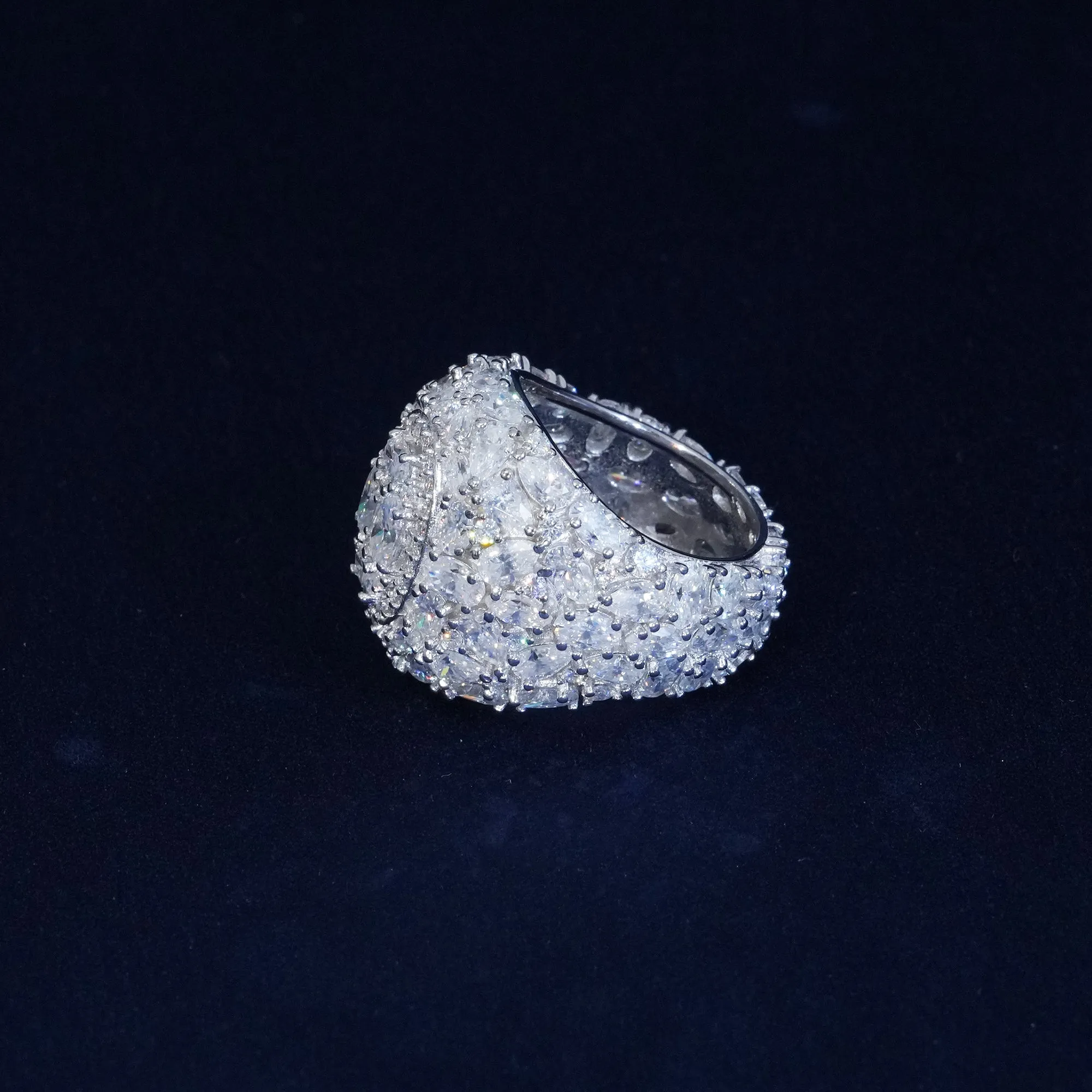 20ct Moissanite S925 Pear Cut Man's Ring sold by Ghetluxe product image thumbnail 5