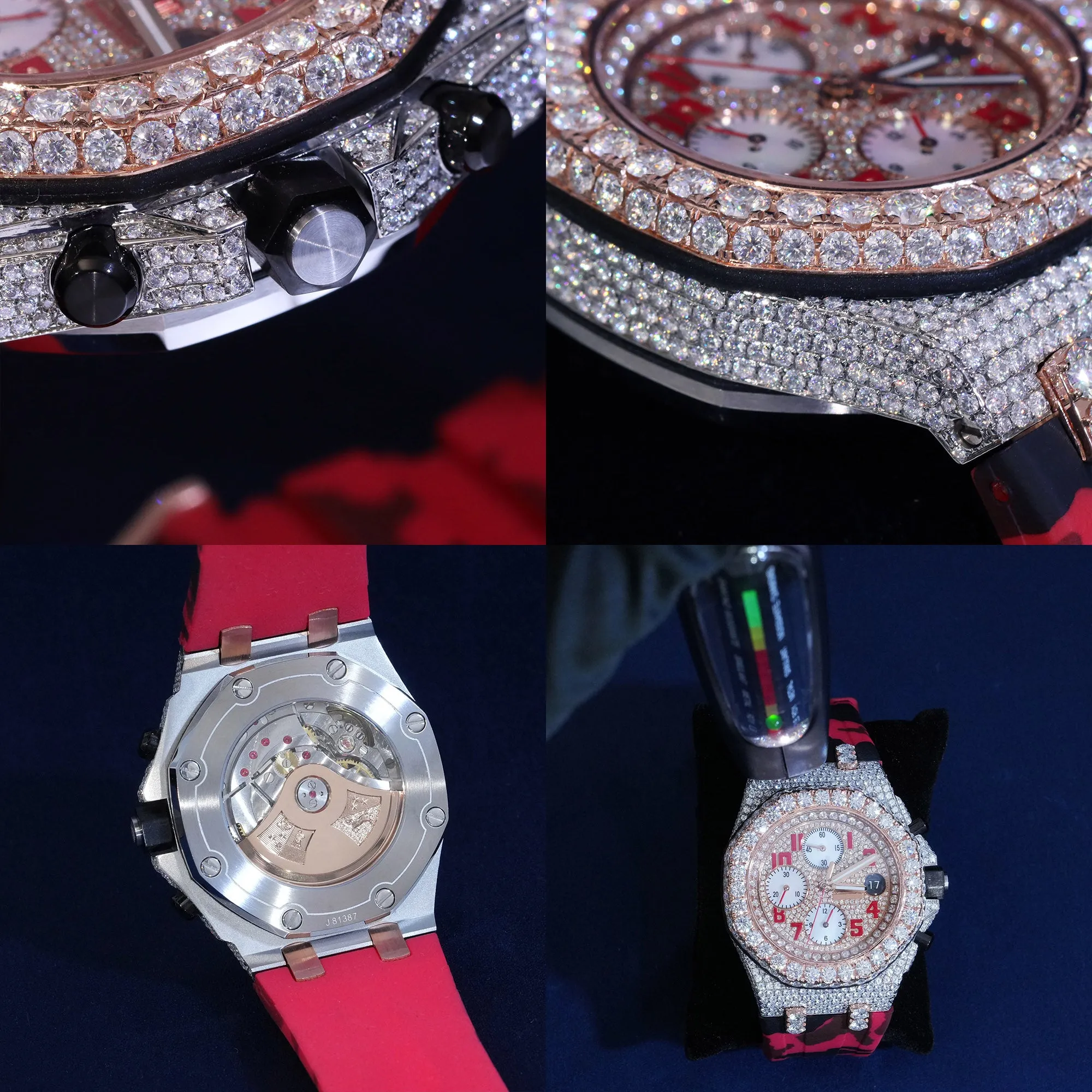 Moissanite Luxury Watch Leather Band sold by Ghetluxe product image thumbnail 3