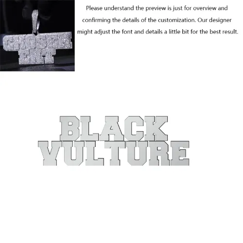 Layered College Font Custom Name Pendant sold by Ghetluxe