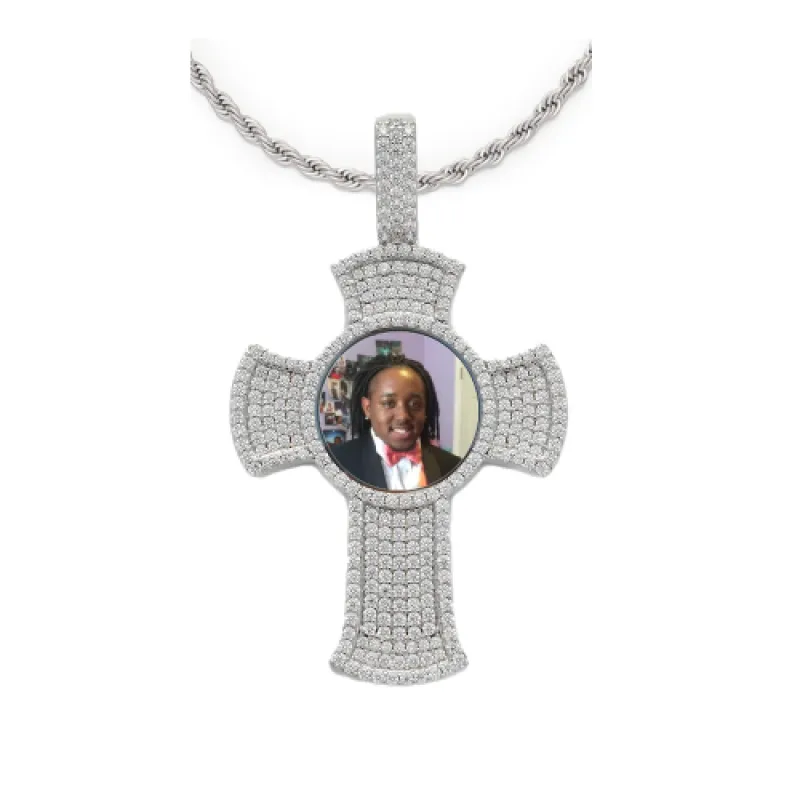 Cross Custom Photo Pendant sold by Ghetluxe