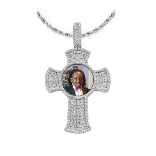 Cross Custom Photo Pendant sold by Ghetluxe