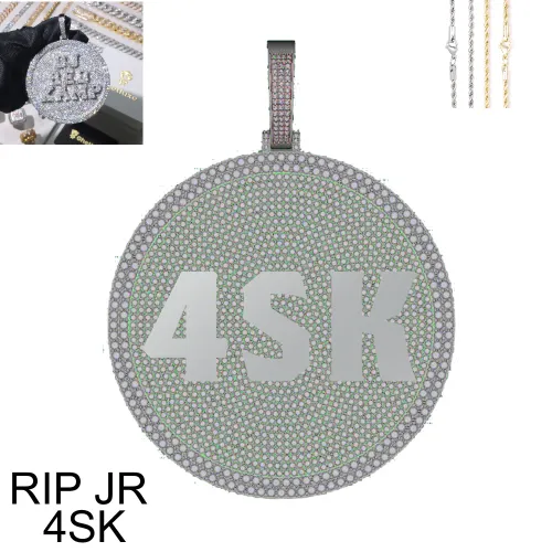 Custom Disc Pendant sold by Ghetluxe