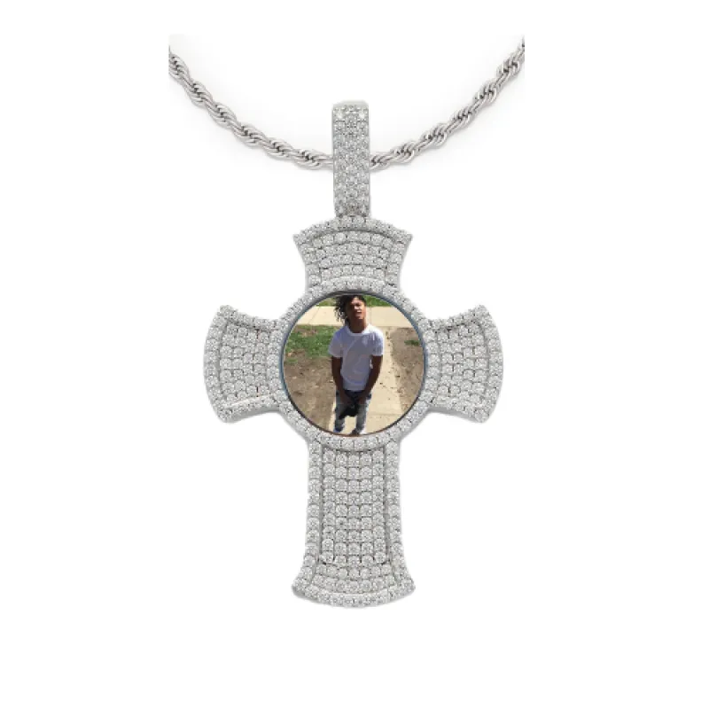 Cross Custom Photo Pendant sold by Ghetluxe