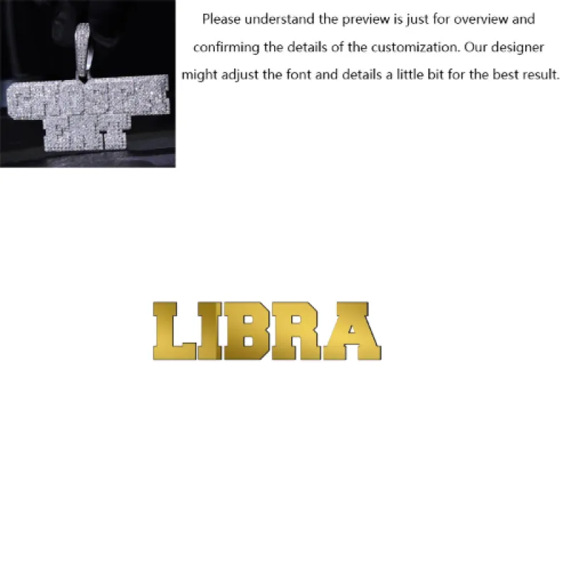 Layered College Font Custom Name Pendant made by Ghetluxe