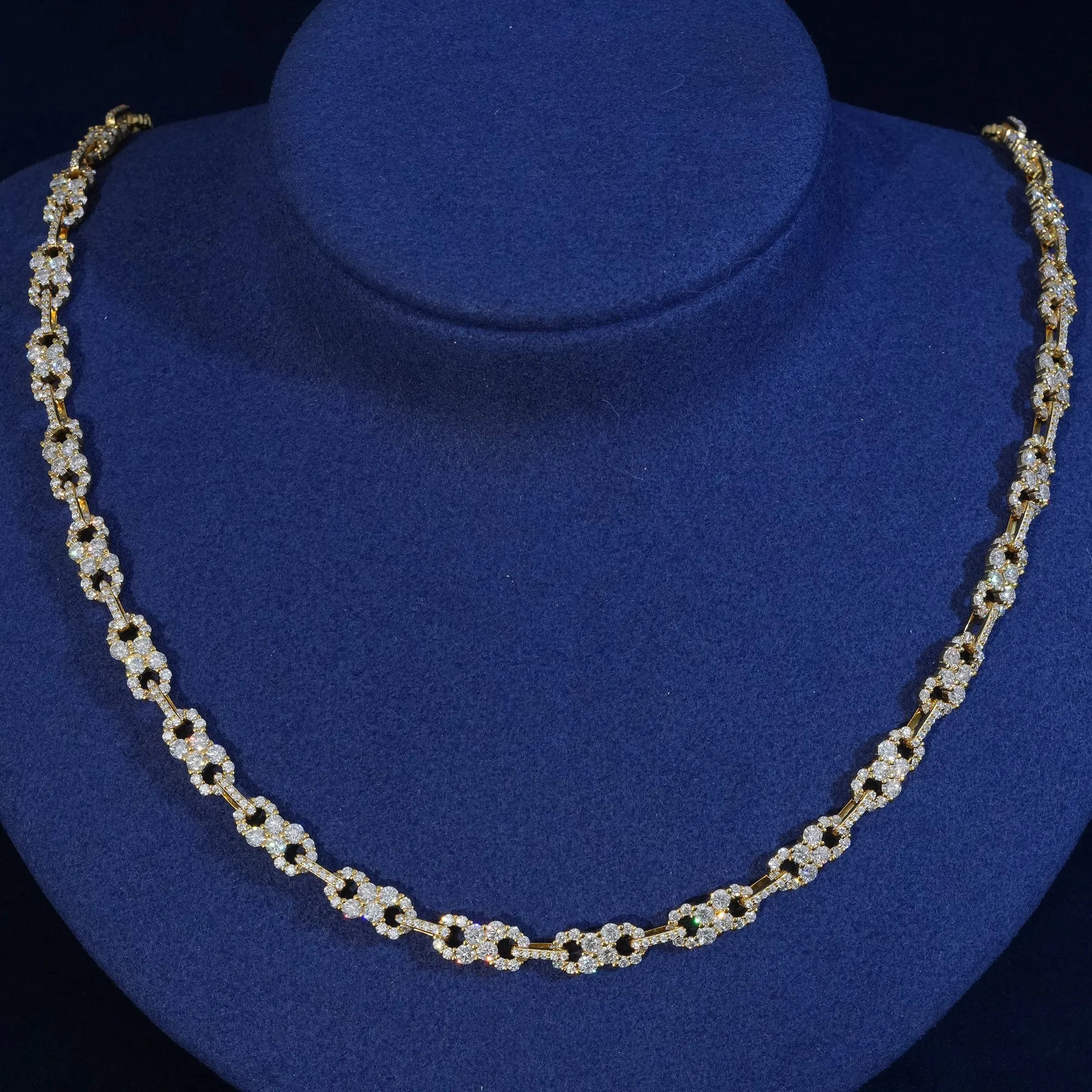 Moissanite Sterling Silver Infinity Chain Necklace sold by Ghetluxe product image thumbnail 2