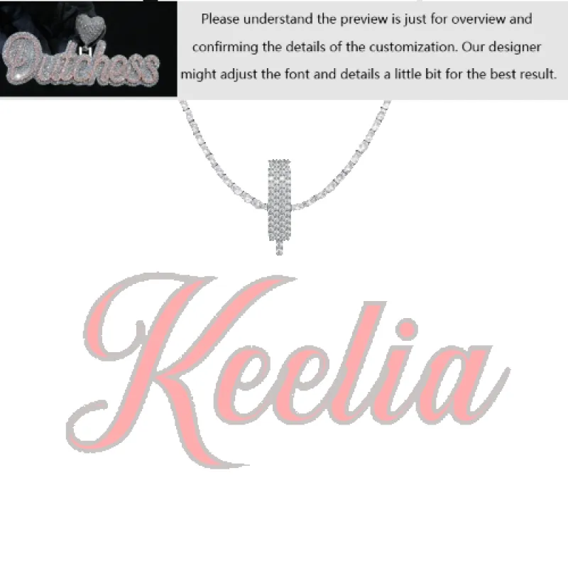 Custom Layered Handwriting Letter Pendant made by Ghetluxe