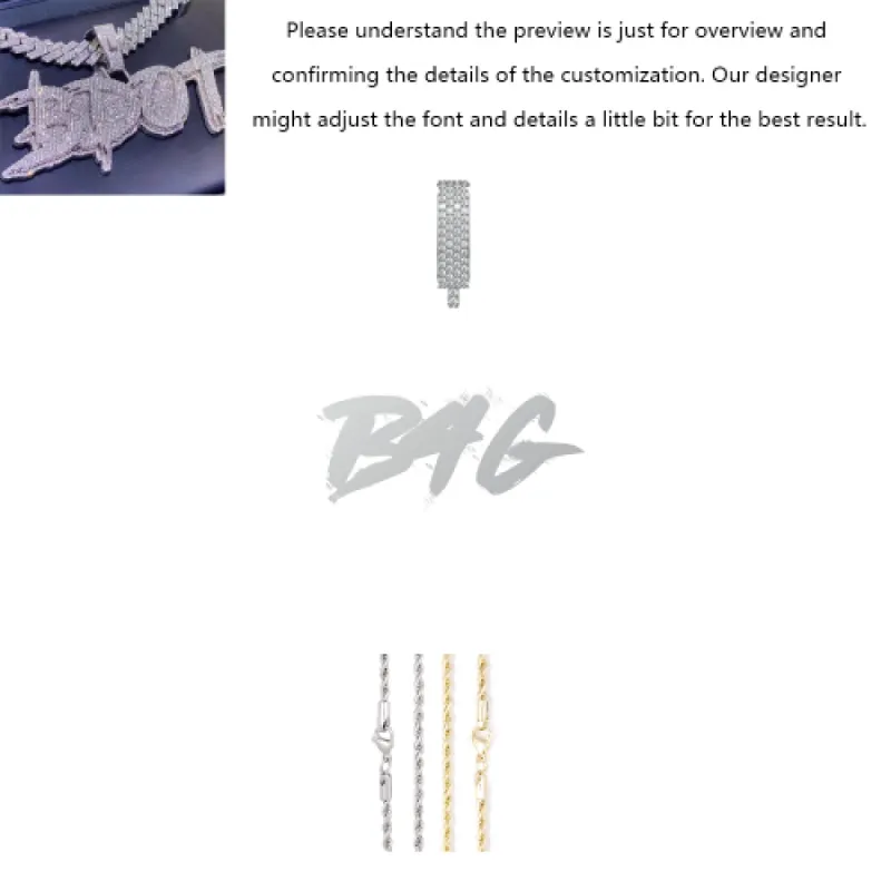 Fully Iced Trendy Custom Name Pendant sold by Ghetluxe