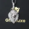 Iced Crown Lion Pendant sold by Ghetluxe