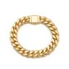 12mm Cuban Link Bracelet in Gold sold by Ghetluxe