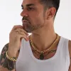 12mm Cuban Link Bracelet in Gold sold by Ghetluxe