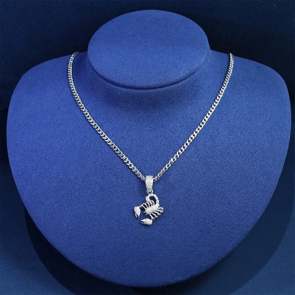 Diamond Scorpio Pendant in 14K Solid Gold sold by Ghetluxe