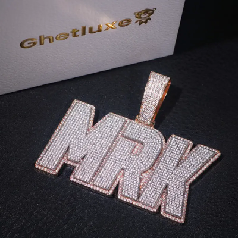 Full Iced Layered Custom Name Necklace sold by Ghetluxe