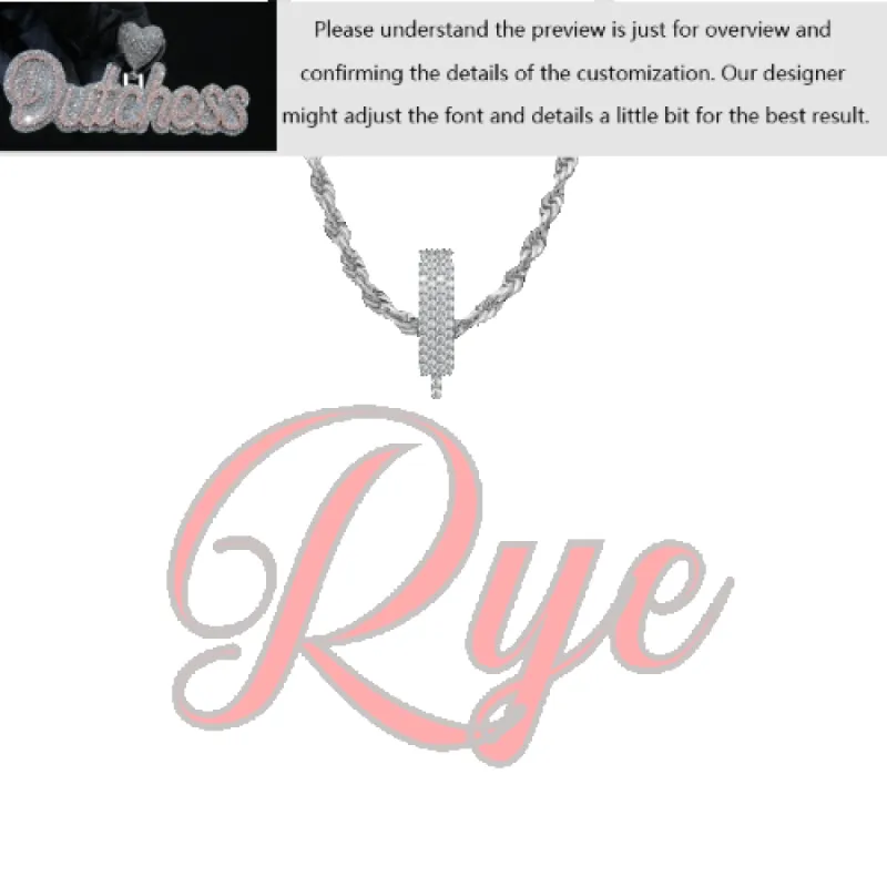 Custom Layered Handwriting Letter Pendant sold by Ghetluxe