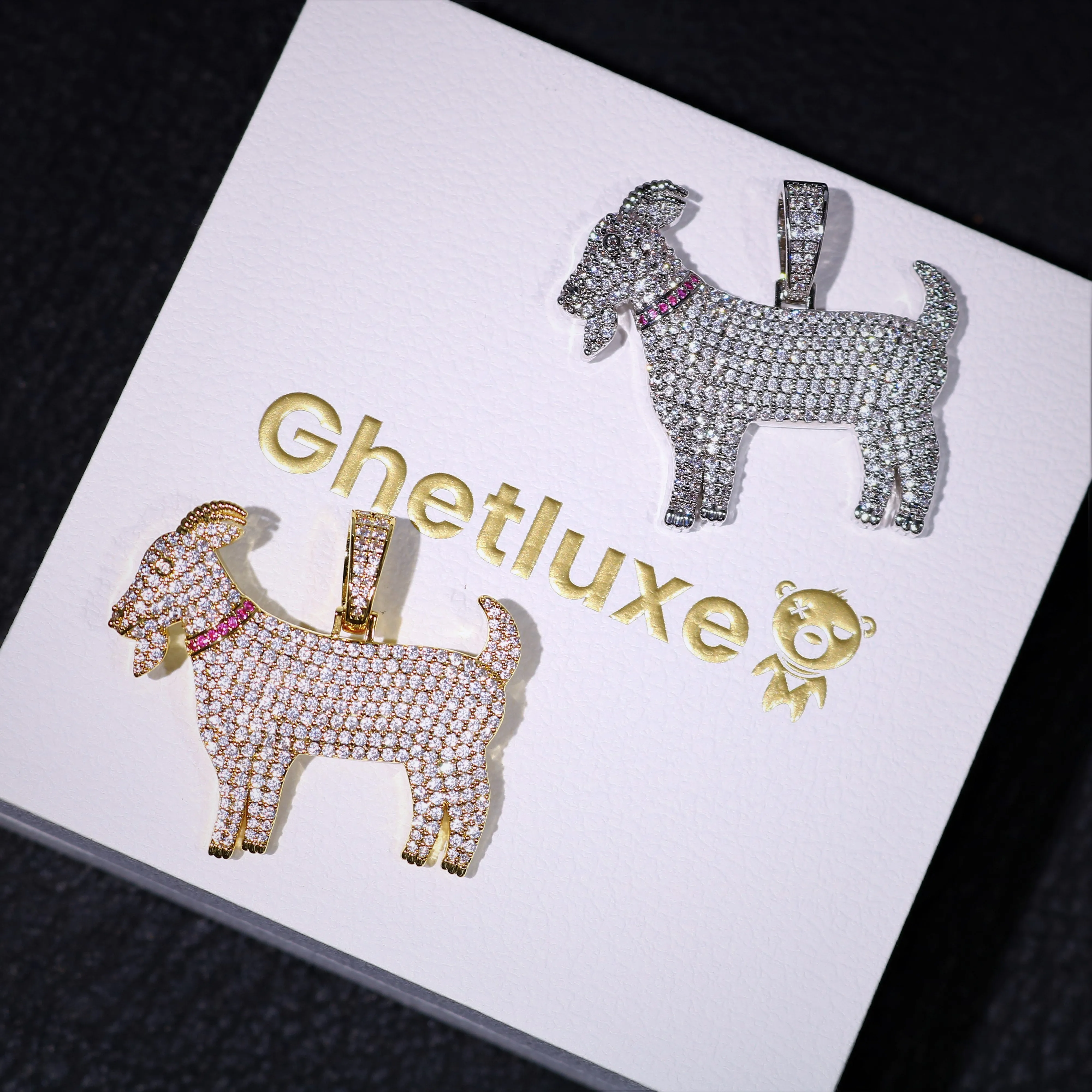 Iced Goat Pendant sold by Ghetluxe product image thumbnail 4