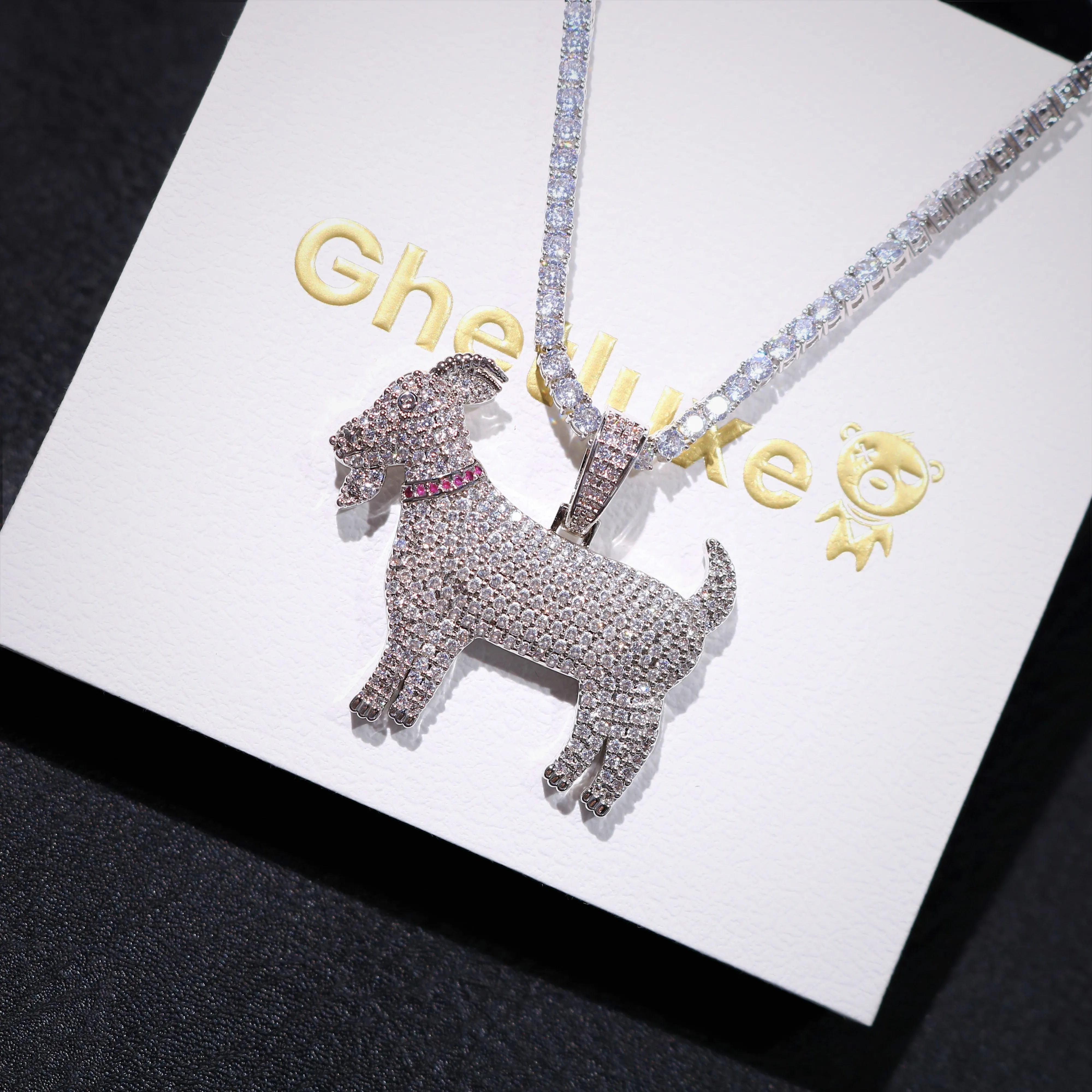 Iced Goat Pendant sold by Ghetluxe