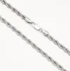 5mm Rope Chain in White Gold sold by Ghetluxe
