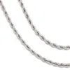 5mm Rope Chain in White Gold sold by Ghetluxe