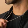5mm Rope Chain in White Gold sold by Ghetluxe