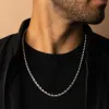 5mm Rope Chain in White Gold sold by Ghetluxe