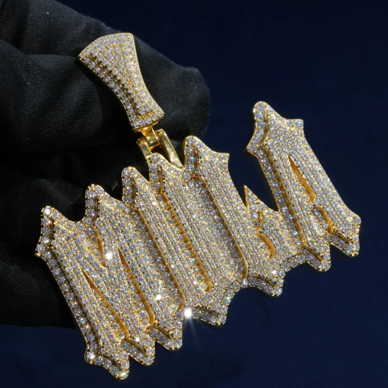 Full Iced Trap Letter Custom Pendant sold by Ghetluxe