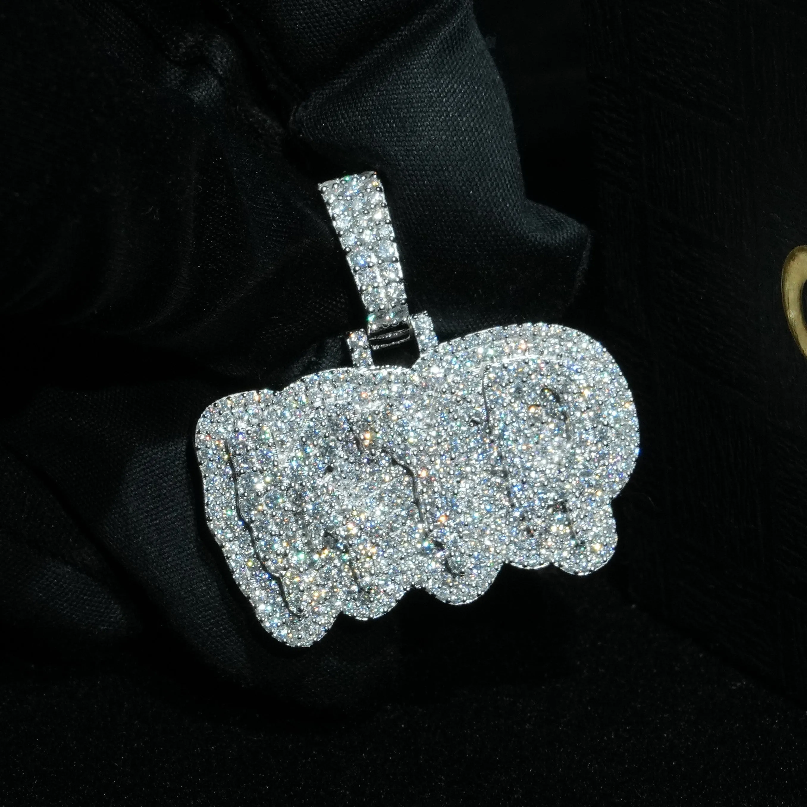 Custom Layered Drip Letter Pendant sold by Ghetluxe product image thumbnail 5