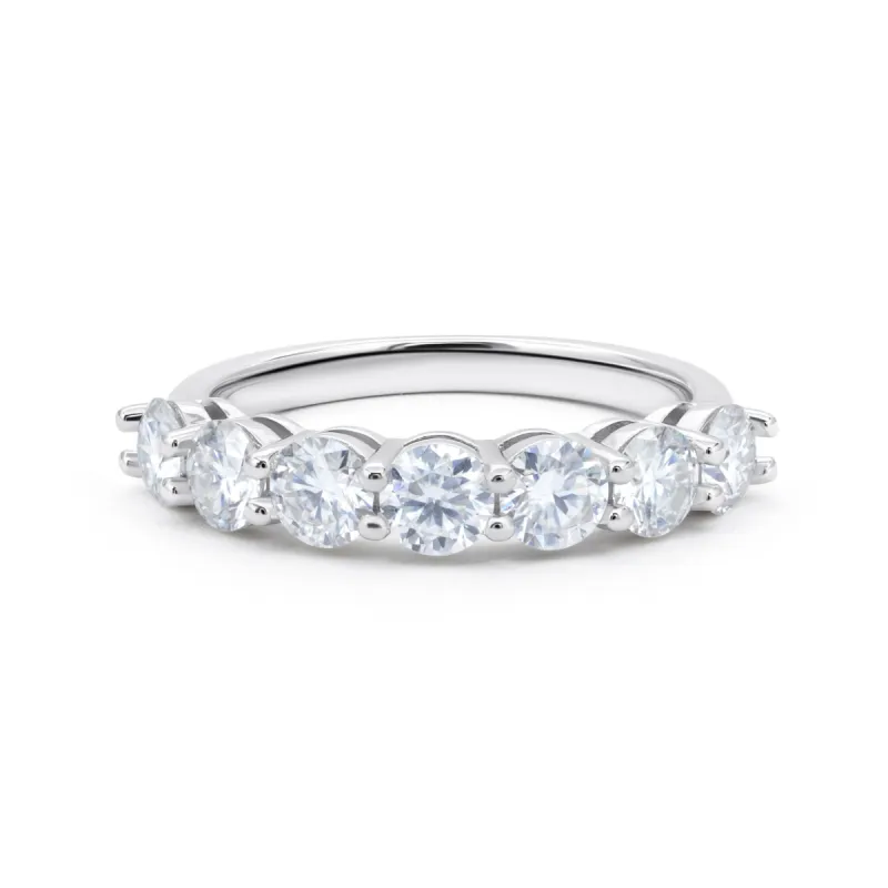 Seven Stone Round Cut Diamond Ring sold by Ghetluxe