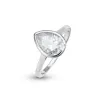 Solitaire Bezel Pear Cut Moissanite Ring sold by Ghetluxe