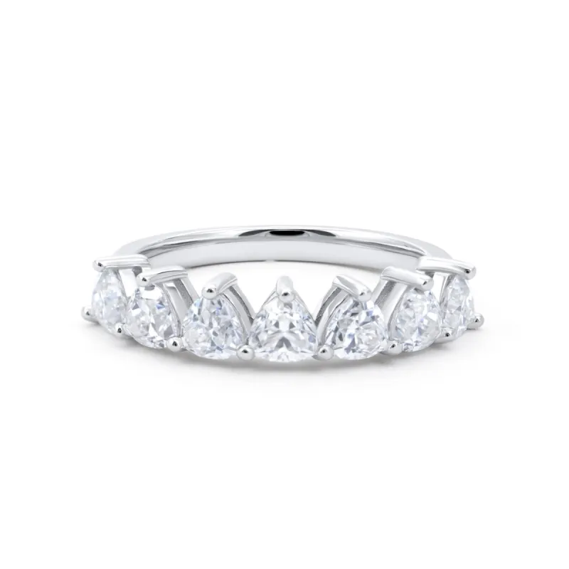 Seven Stone Trillion Cut Diamond Ring sold by Ghetluxe