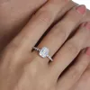 Luxe Hidden Halo Elongated Cushion Cut Moissanite Ring sold by Ghetluxe