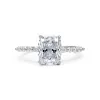 Luxe Hidden Halo Elongated Cushion Cut Moissanite Ring sold by Ghetluxe