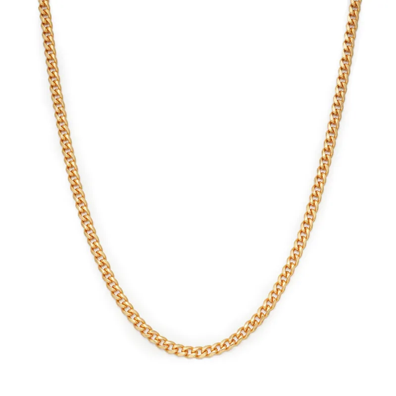 5mm Cuban Link Chain in Gold sold by Ghetluxe