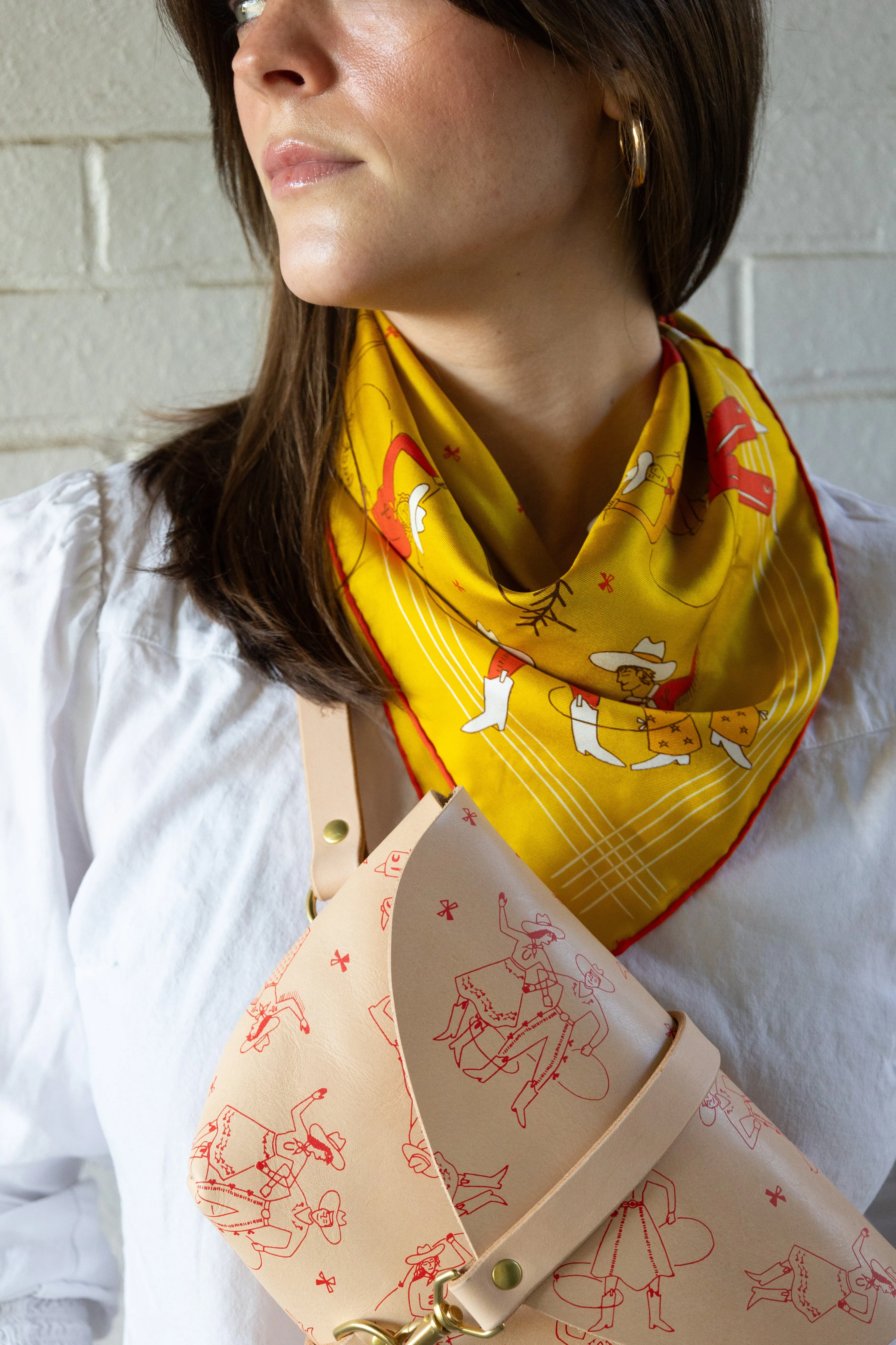 Jenni Earle Silk Scarf sold by Glad & Young Studio