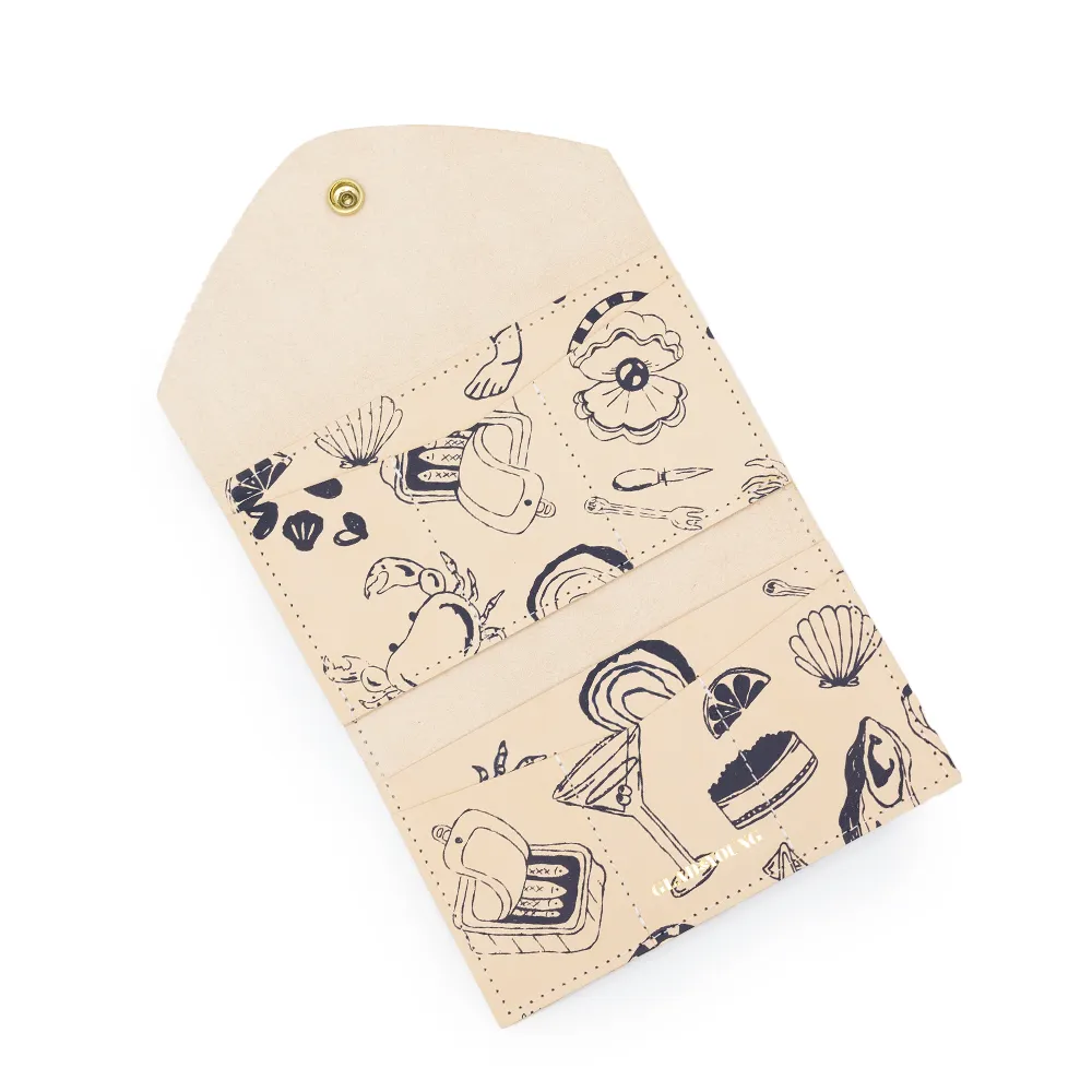 Screen Printed In A Snap Wallet sold by Glad & Young Studio product image thumbnail 3
