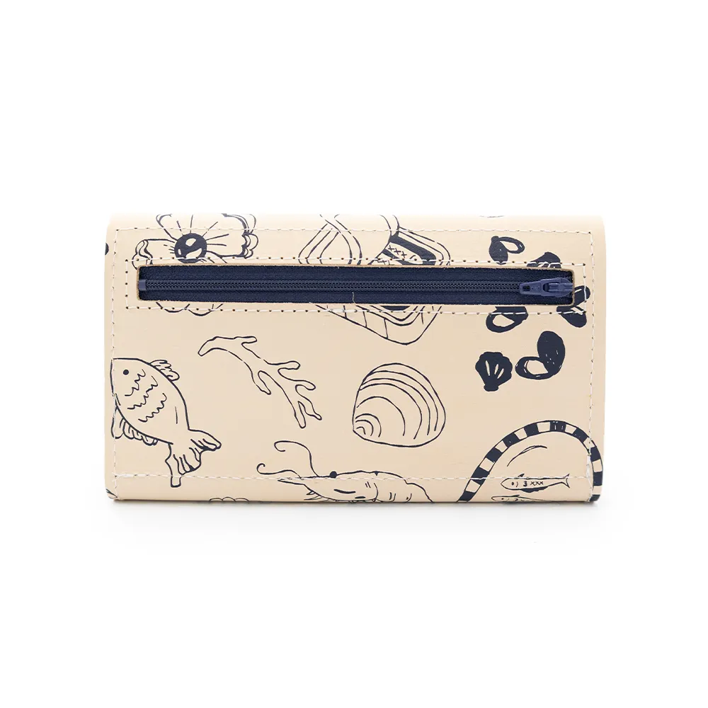 Screen Printed In A Snap Wallet sold by Glad & Young Studio product image thumbnail 2