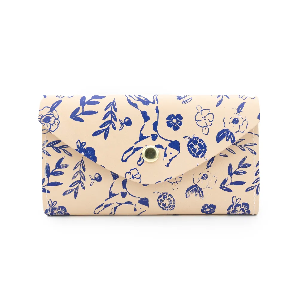 Screen Printed In A Snap Wallet sold by Glad & Young Studio