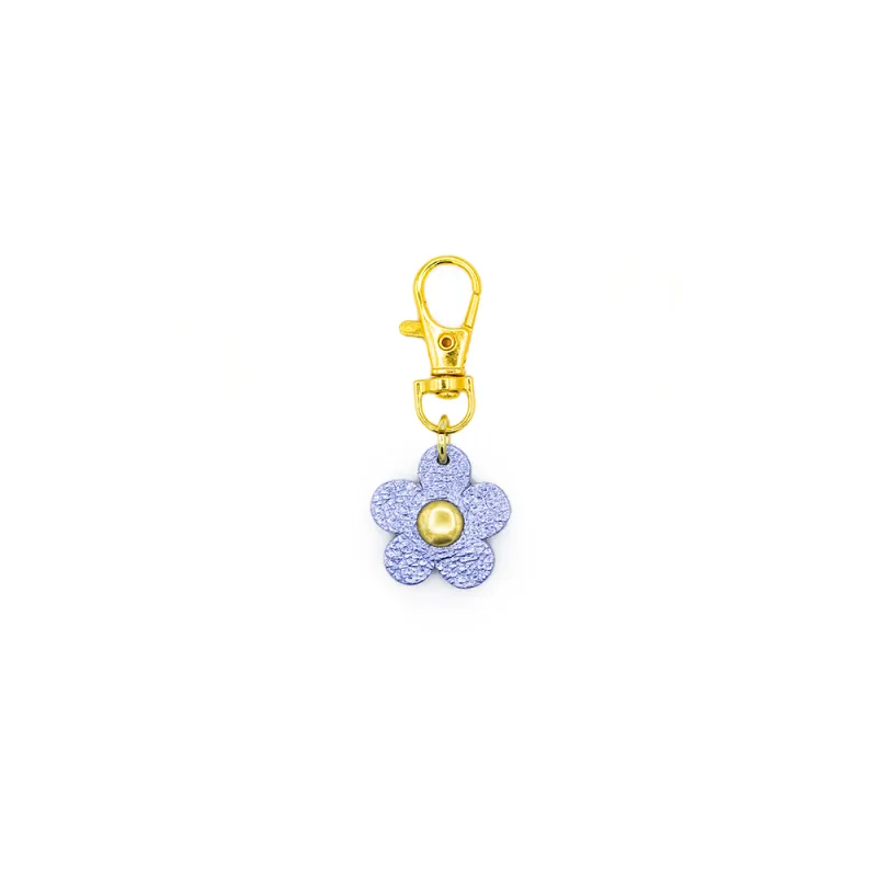 Flower Shaped Leather Charm made by Glad & Young Studio