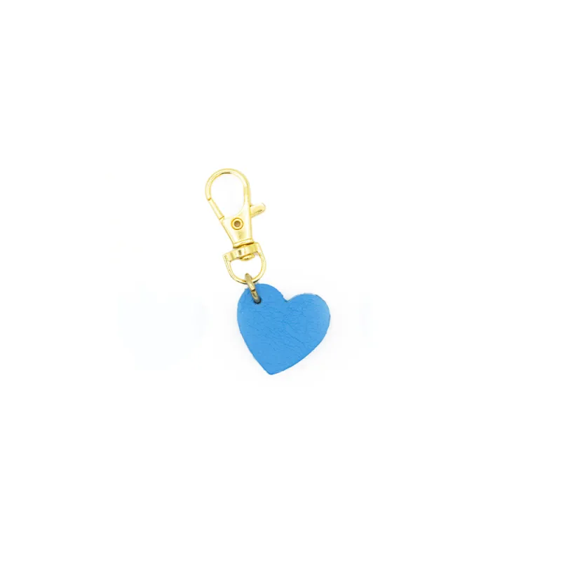 Heart Shaped Leather Charm made by Glad & Young Studio