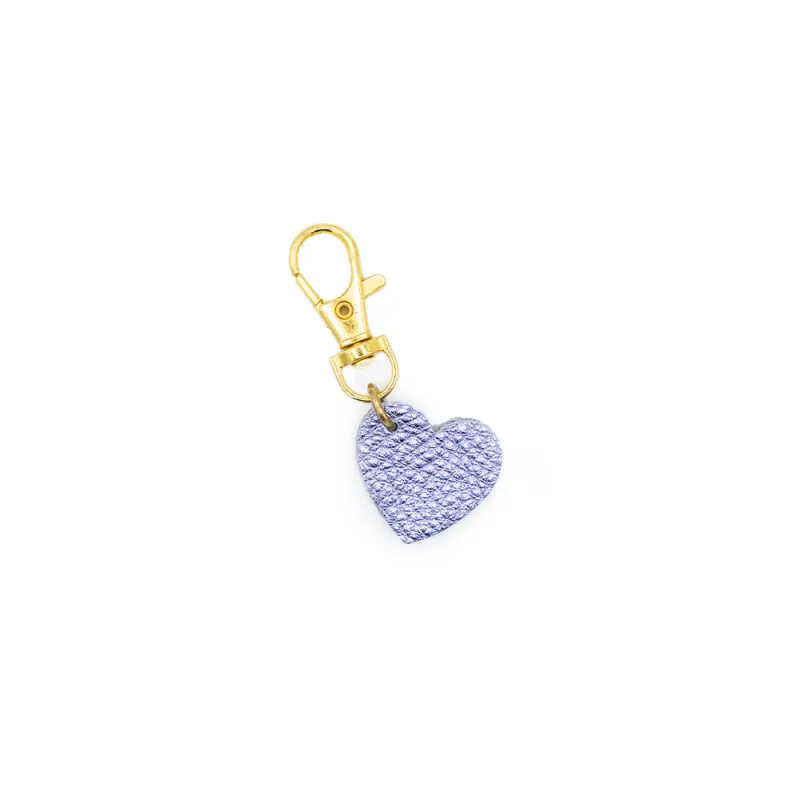 Heart Shaped Leather Charm made by Glad & Young Studio