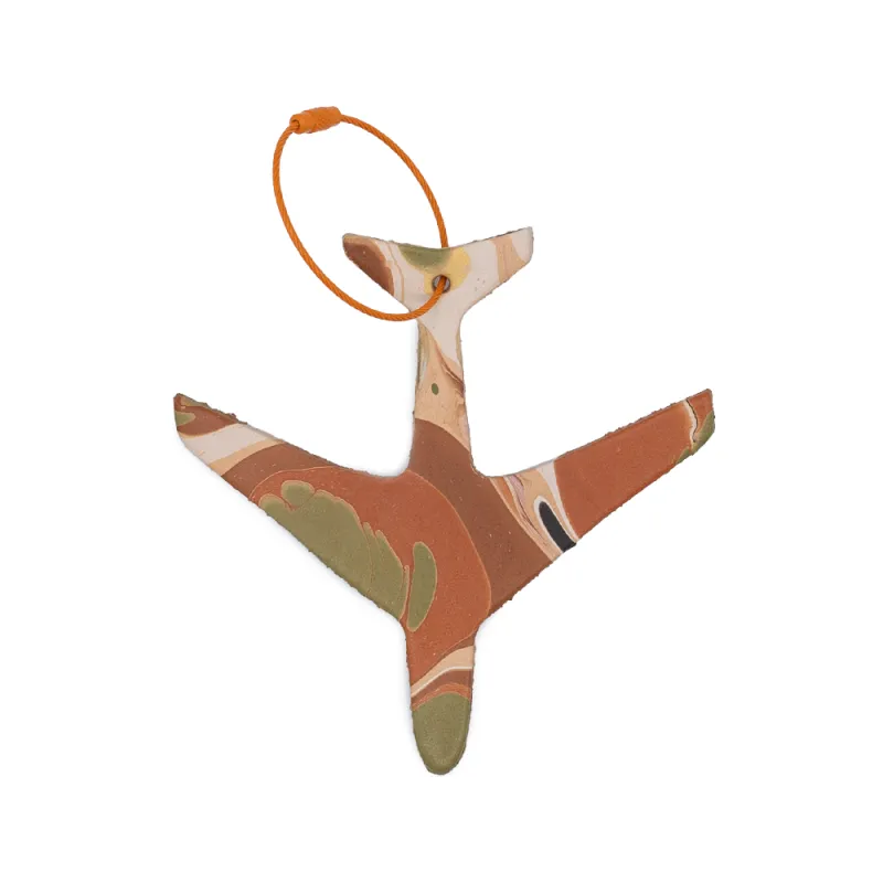 Airplane Bag Tag made by Glad & Young Studio