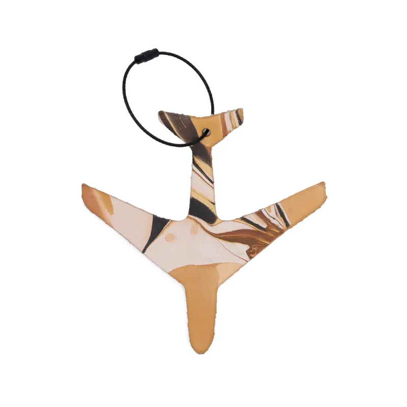 Airplane Bag Tag made by Glad & Young Studio