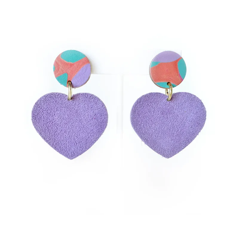 Earrings in Heart sold by Glad & Young Studio