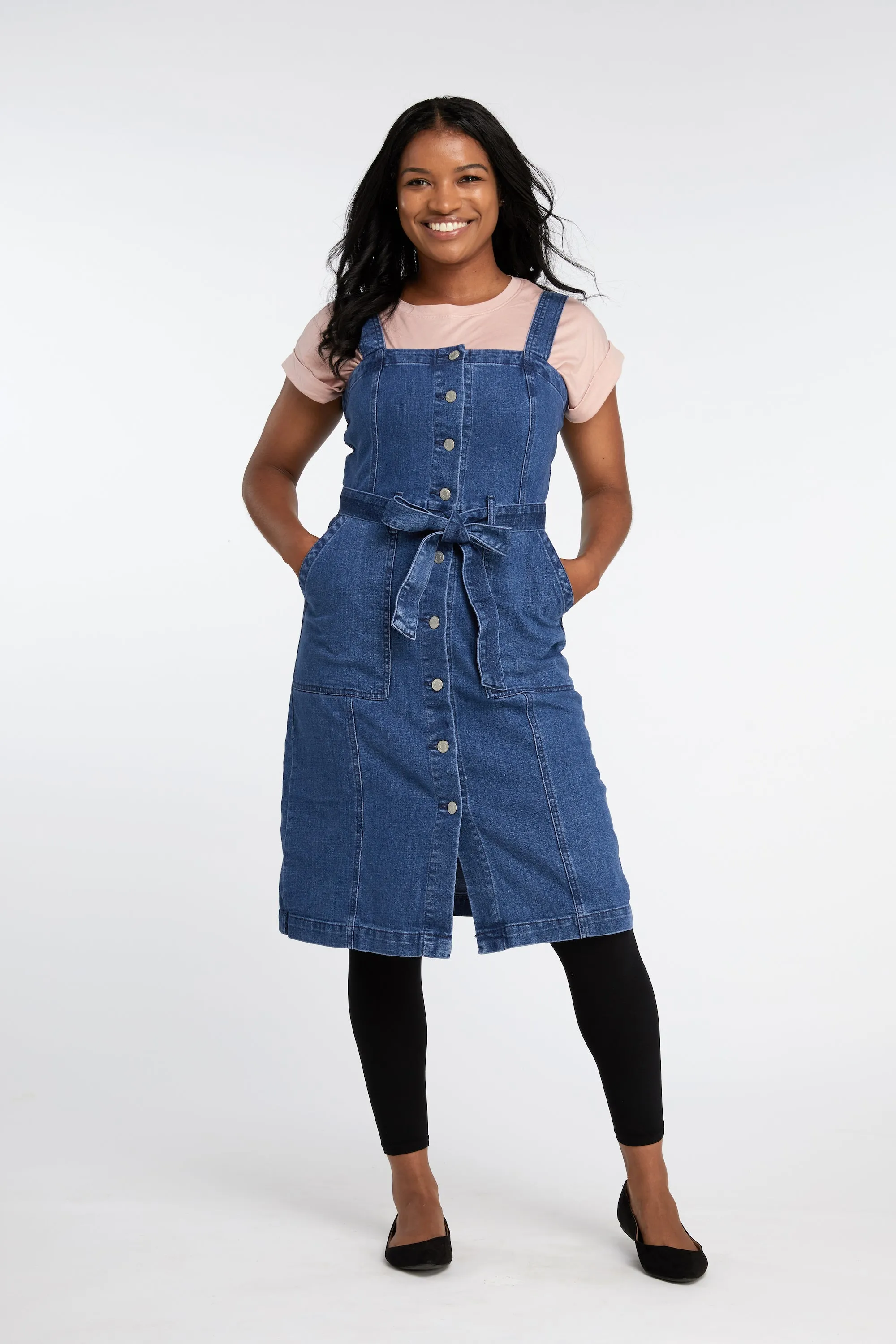 Black Opaque Footless Tights With Luxe Comfort Waistband sold by Hipstik Legwear product image thumbnail 2